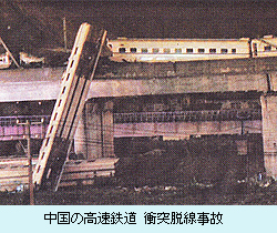 中国の高速鉄道の衝突脱線事故