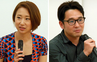 絹谷香菜子氏(左)と榎本二郎氏(右)