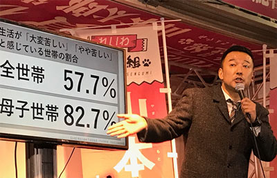 「国からの圧倒的な投資の少なさが、この人たちを苦しめている」と指摘する山本氏（2019.12.11筆者撮影）