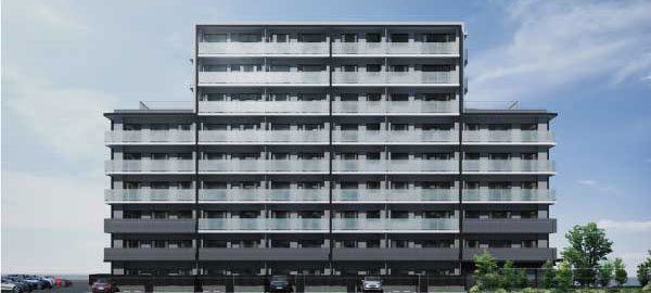 アメイズ佐賀本庄レジデンス 外観イメージパース