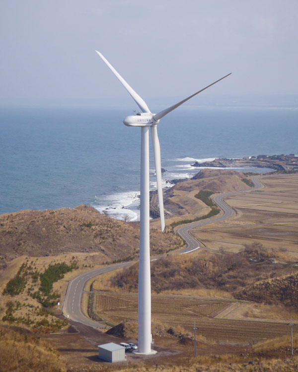 生活クラブの風力発電所(2,000kW、秋田県にかほ市)
