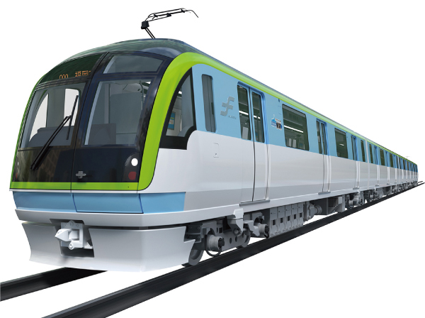 新車両「3000A系」外観(福岡市交通局提供)