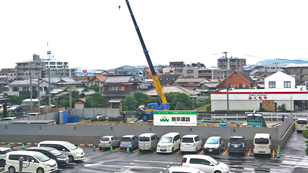 「周船寺駅前ビル（仮称）」工事現場