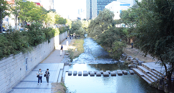 復元された清渓川