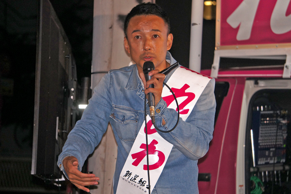 れいわ新選組の山本太郎代表