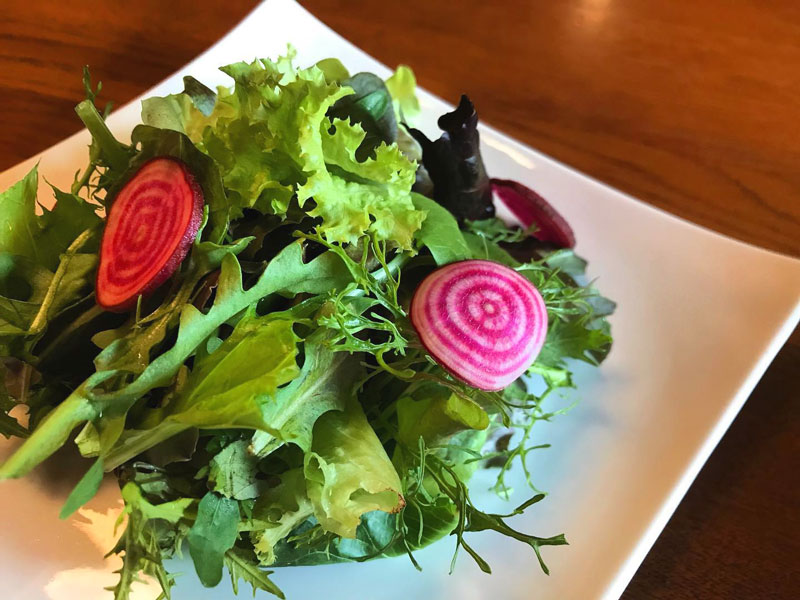 阿蘇蔵農園の色鮮やかな野菜は「古材の森」でも味わえる