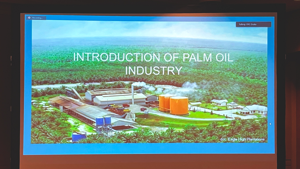 インドネシアのパーム油工場