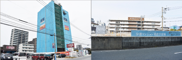 （左）オーヴィジョン二日市駅（右）フリーディアシティ二日市