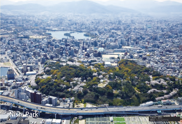 西公園遠景（資料：福岡県）