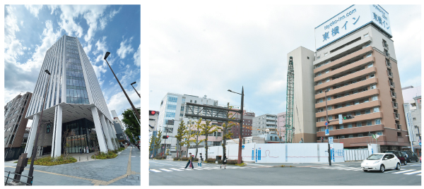 (左)BIZIA小倉/(右)小倉京町センタービル