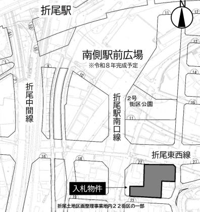 入札物件の位置 ※市HPより