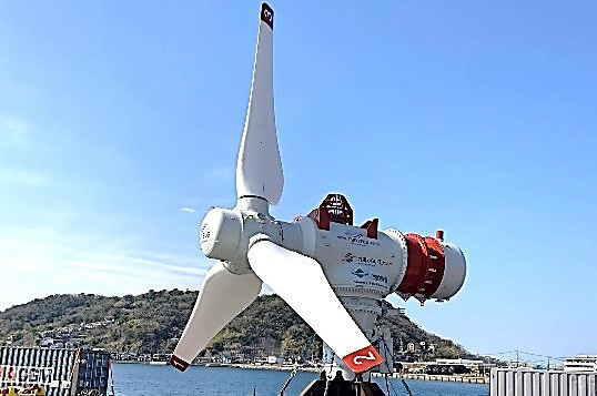 商用レベルと同等の機能を備えた1,100kW潮流発電機(同社発表資料より)