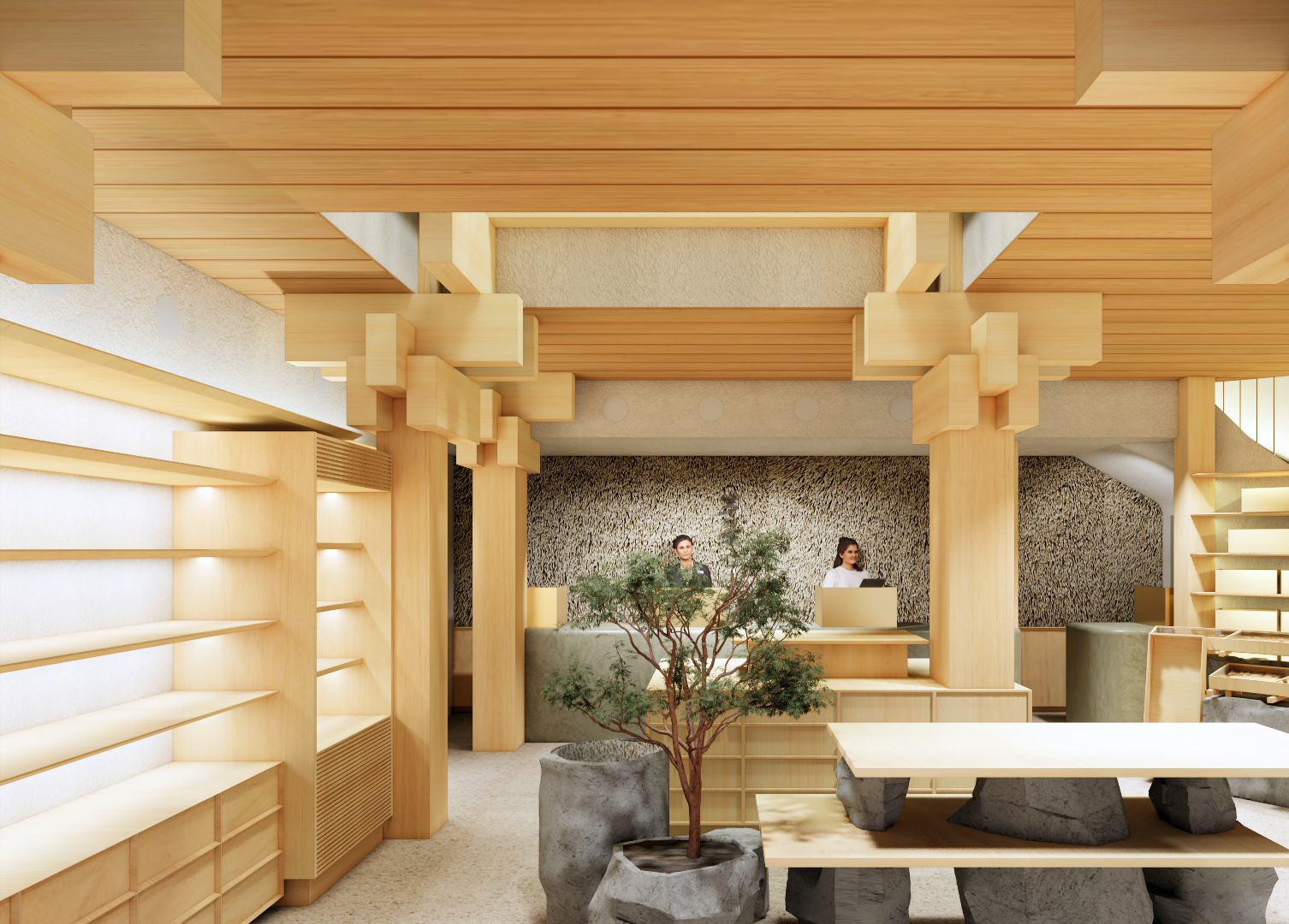 「東京銀座 茅乃舎」店内1階