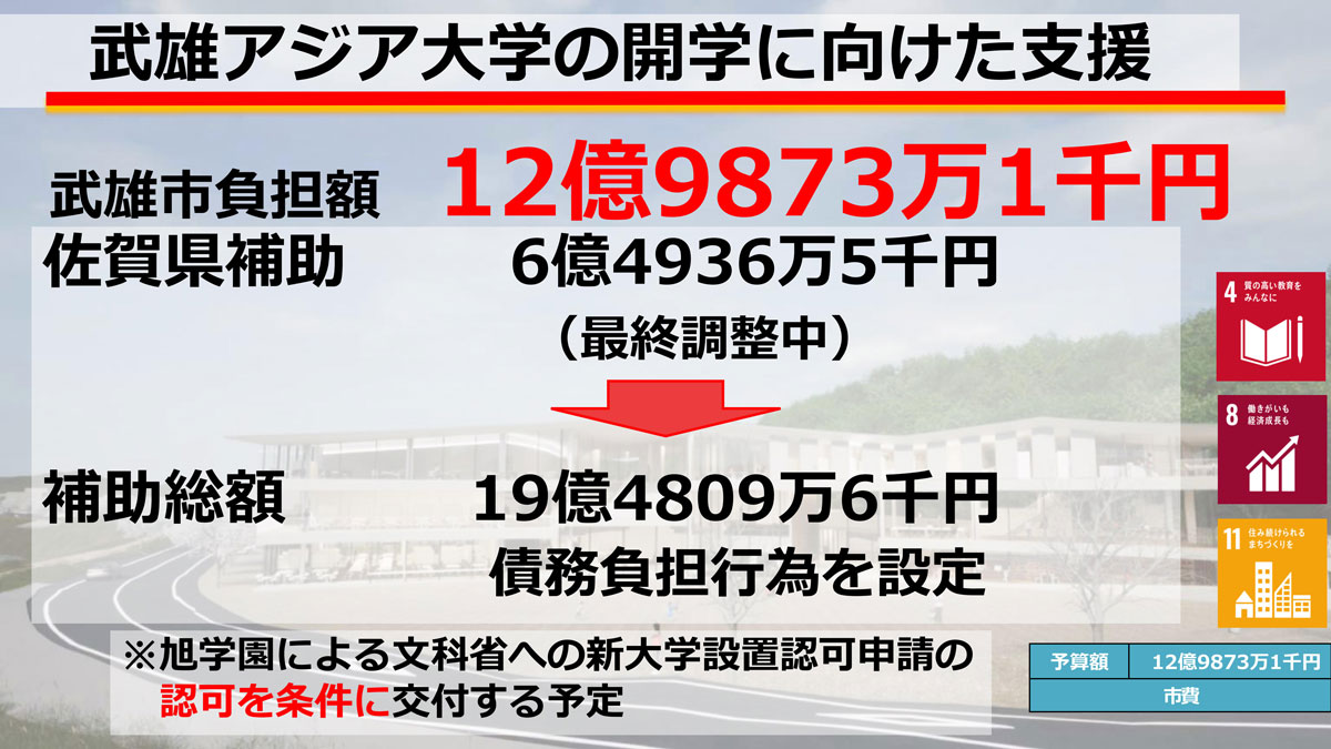 武雄市の議案説明資料