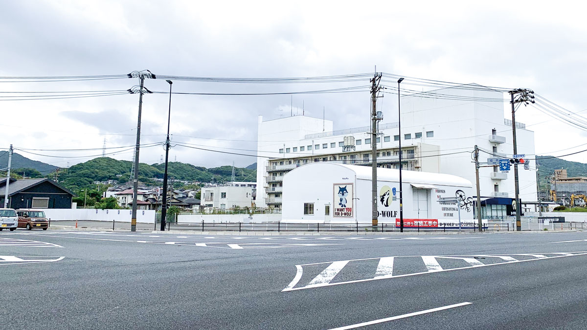 下関・長府印内に大型の開発用地
