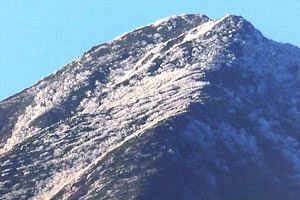 磐梯山に雪 例年よりかなり早い