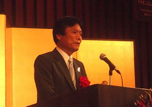 小川洋福岡県知事が政治資金パーティー開催