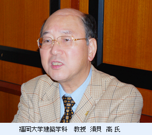 福岡大学建築学科	教授　須貝　高　 氏