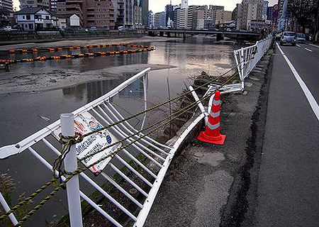 事故車転落現場