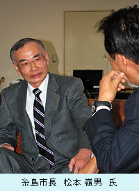 糸島市長　松本嶺男　氏