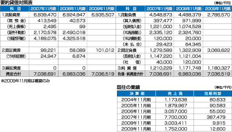 要約貸借対照表