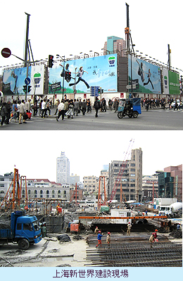 上海新世界建設現場