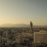 佐賀市から見た背振山地