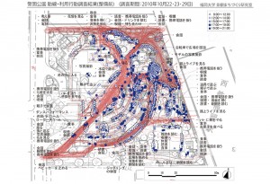 動線・利用行動調査結果（整備前）