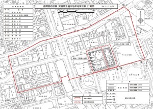天神明治通り 地区計画図