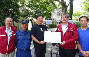 那珂南小学校にて