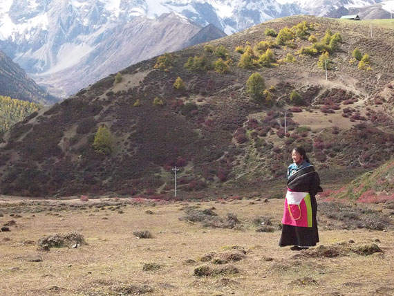 チベット族のおばちゃん
