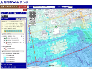 マップ 福岡 浸水 ハザード 市