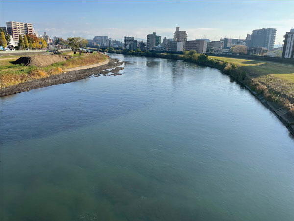 熊本市内を流れる白川