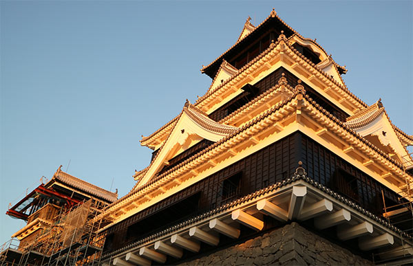 2019年10月に外観修復が完了し、特別公開がスタートした熊本城大天守閣