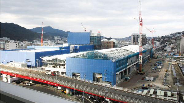 開発が進む長崎駅（写真提供：長崎県）