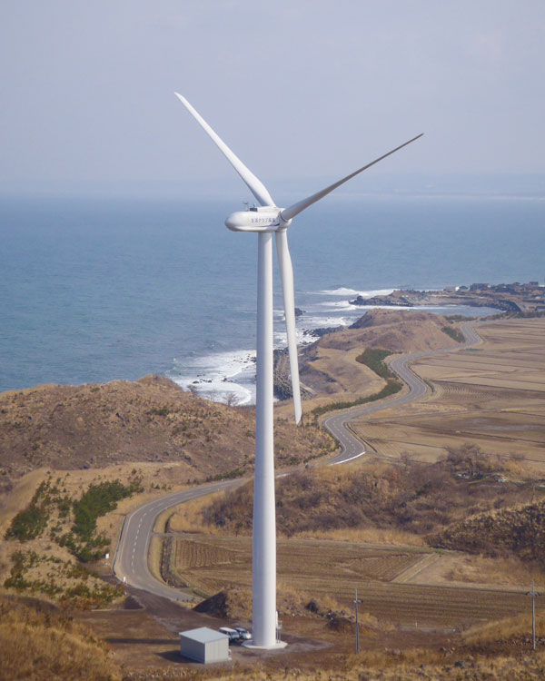 生活クラブの風力発電所（2,000kW、秋田県にかほ市）