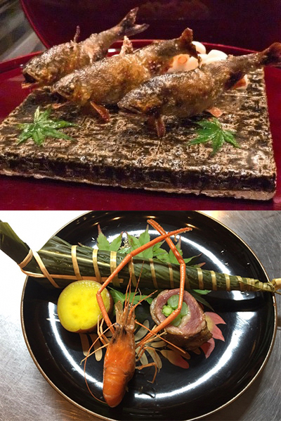 これまでに「小川会」で出された料理の一例