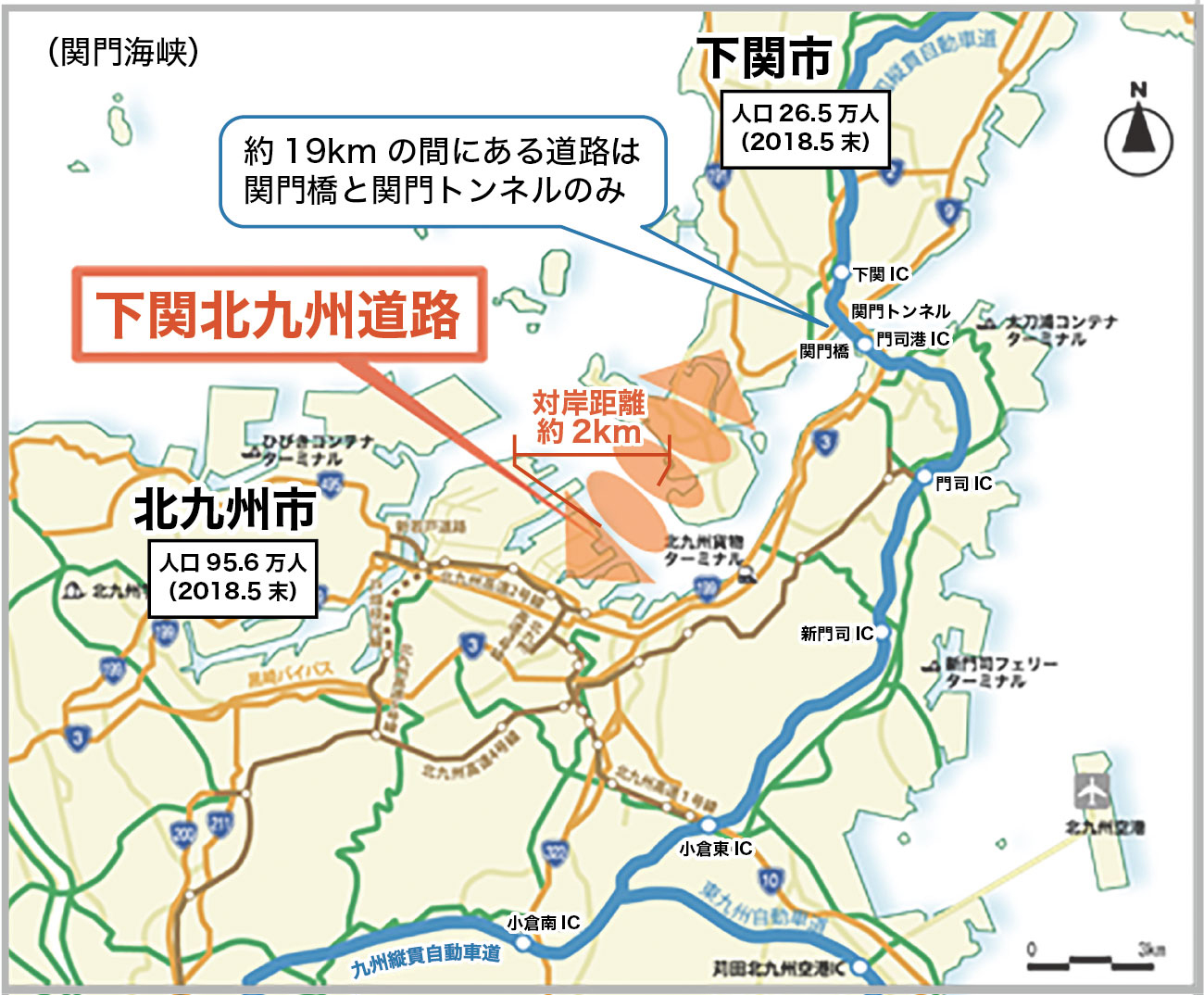下関北九州道路のイメージ