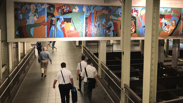 ニューヨークの地下鉄のパブリックアート