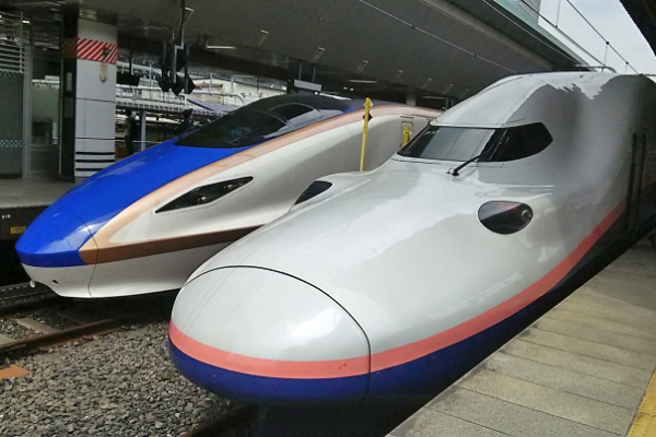 北陸新幹線と上越新幹線 イメージ
