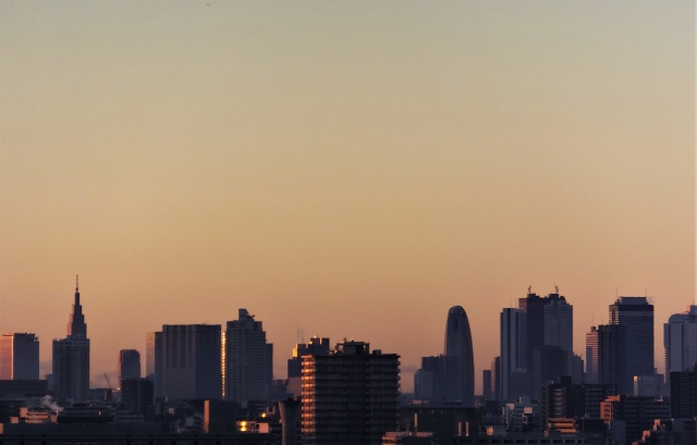 東京 夜明け イメージ