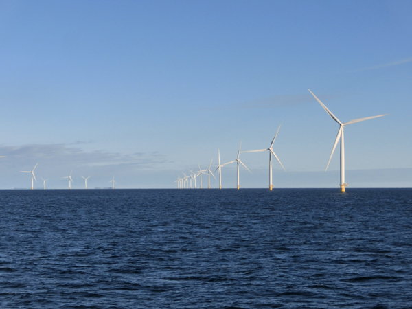 デンマークのAnholt洋上風力発電所