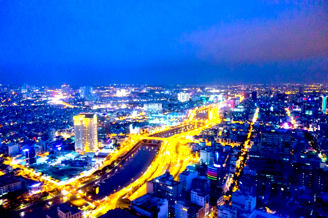 ベトナム ホーチミン 夜景 イメージ