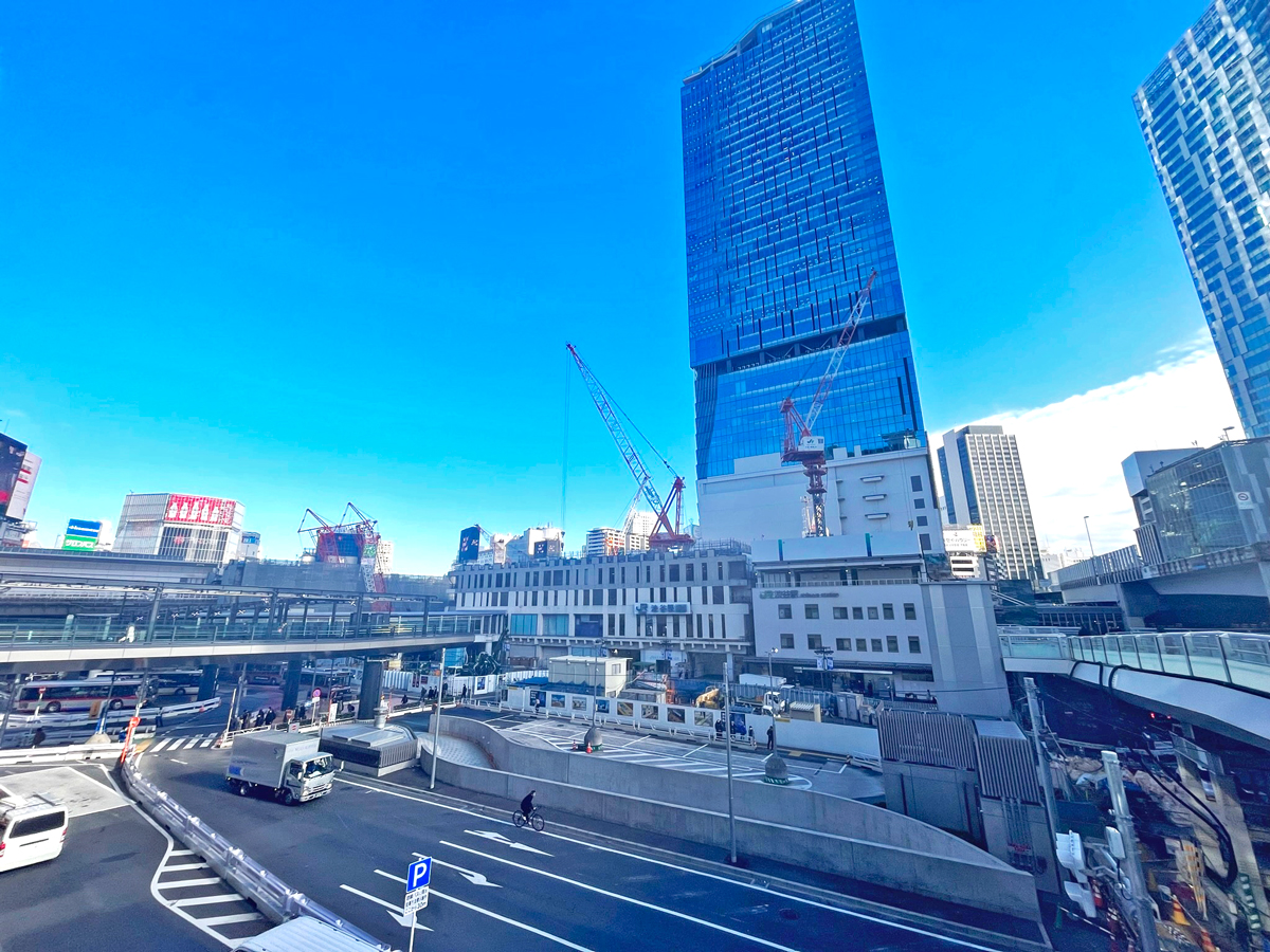 渋谷スクランブルスクエア中央棟・西棟の工事現場