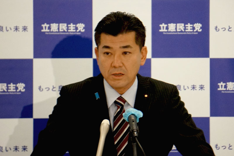 立憲民主党　泉 健太 代表