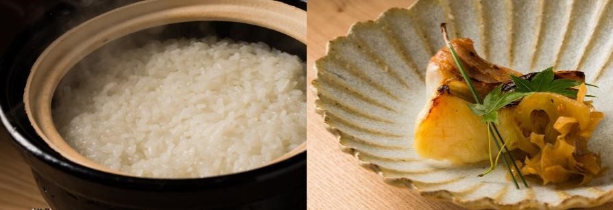 人気の土鍋ごはんと、お米の存在を際立たせる旬の食材