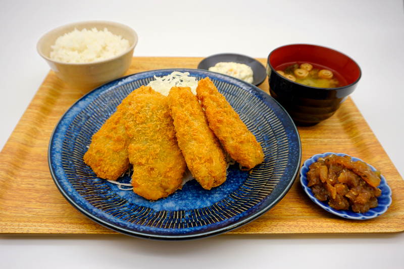 アジフライ食べ放題定食1,200円