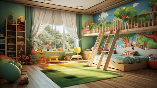 [イメージ]小さな子どもに大きな個室を与えるアメリカ郊外の住宅＿pixabay