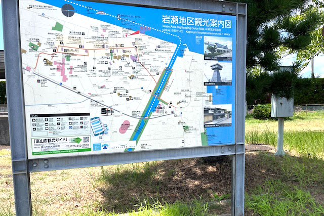 岩瀬地区の観光案内図
