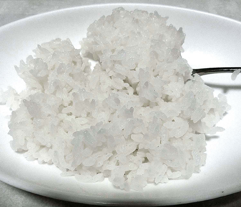 某通販大手グループの備蓄米　炊きあがったご飯
